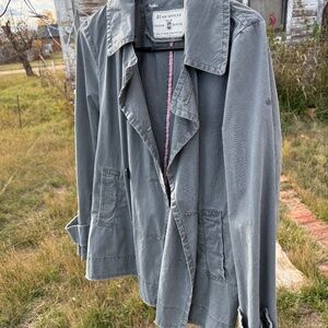 G1 Air Services Unlined Military Vibes Gray Double-Breasted Women's Pea Coat M